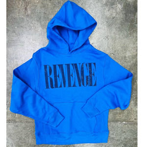 Revenge Nirvana Blue Rhinestone Hoodie - Large